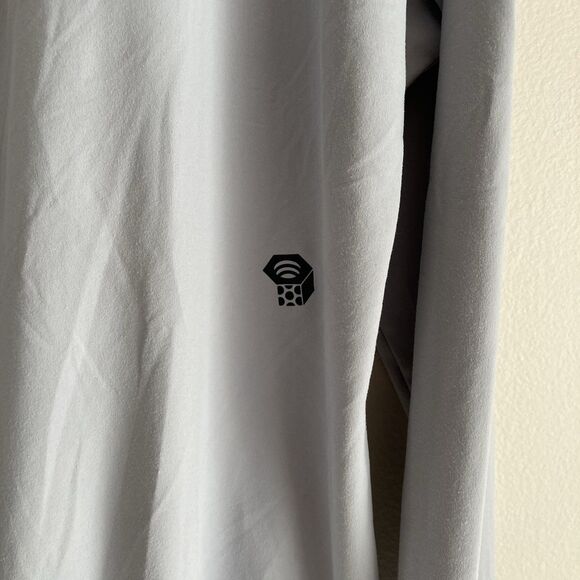 Mountain Hardwear Womens Gray Crater Lake Hoody Size Large Lightweight Active - Picture 8 of 10